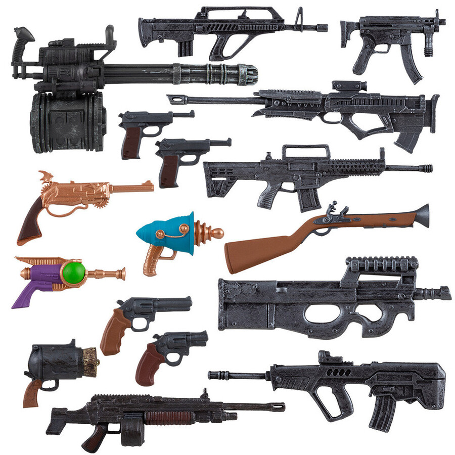 pack daccessoires n° 2 17 pièces - boîte de 6 pièces - exclusivité mcfarlane toys store