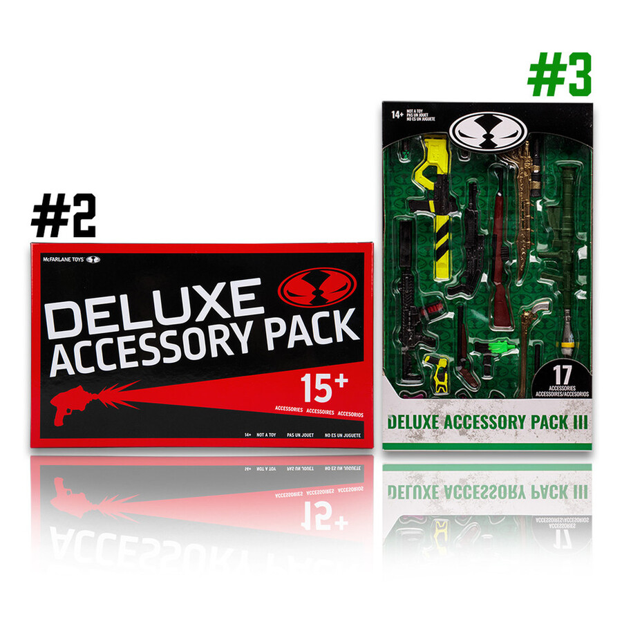 lot de 2 ensembles daccessoires n° 2 et n° 3 34 pièces - exclusivités mcfarlane toys store