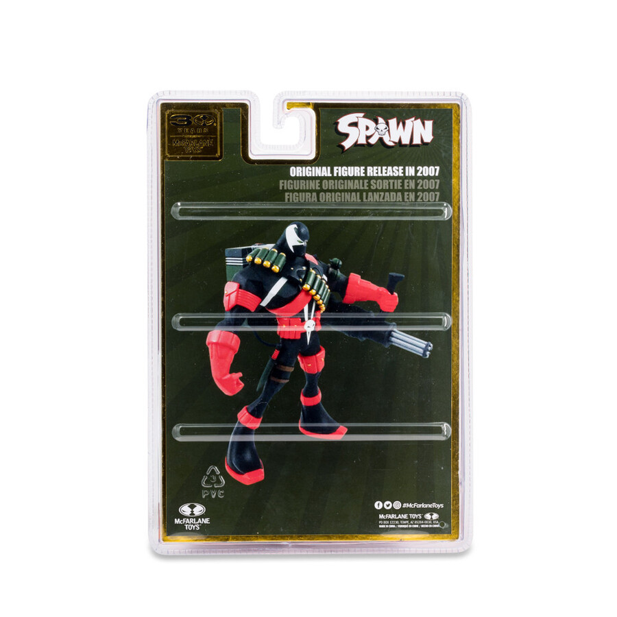 figurine commando spawn remasterisée numériquement 18 cm - 30e anniversaire de mcfarlane toys