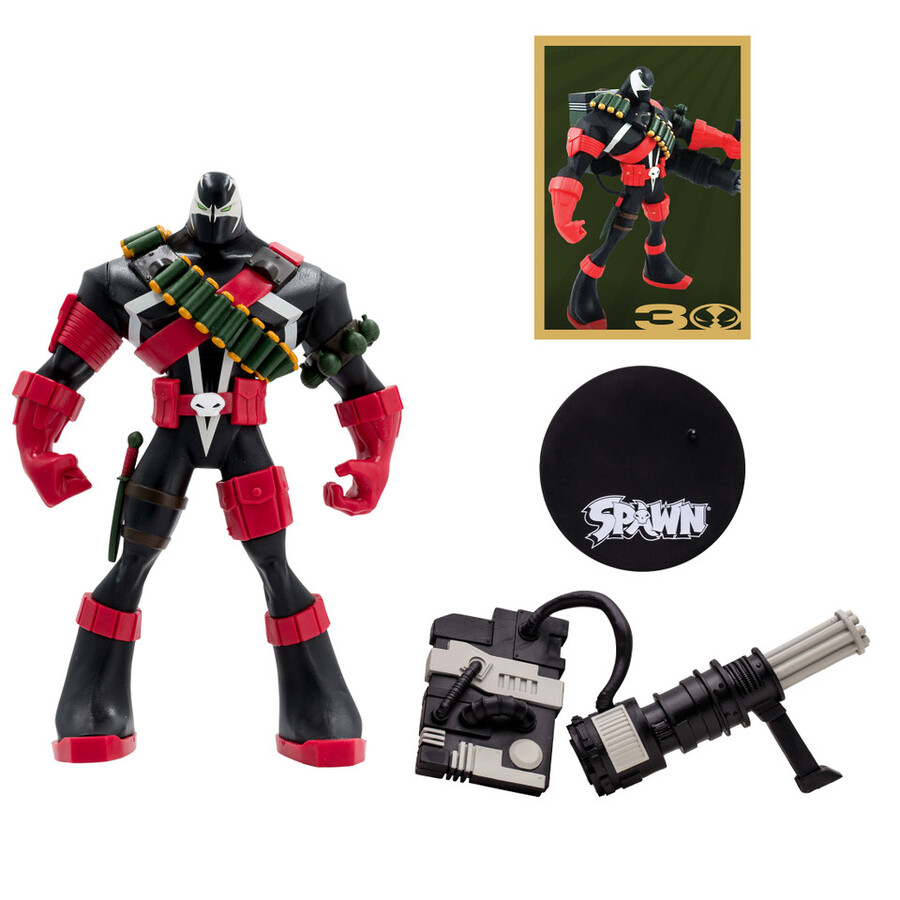 figurine commando spawn remasterisée numériquement 18 cm - 30e anniversaire de mcfarlane toys