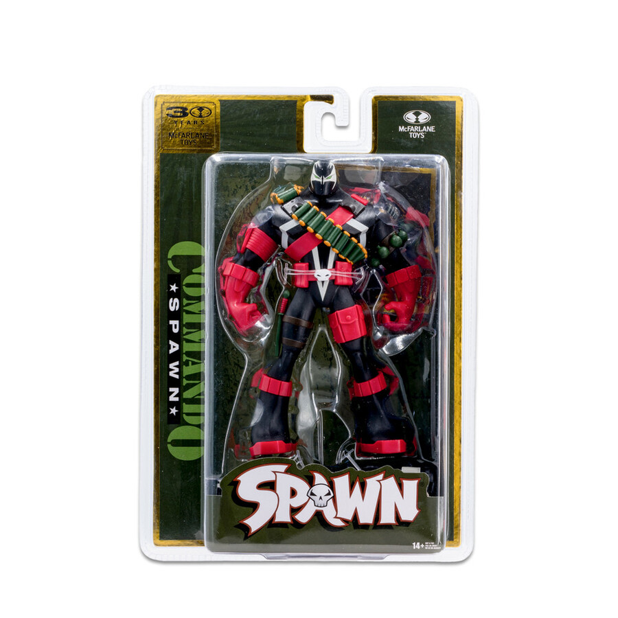 figurine commando spawn remasterisée numériquement 18 cm - 30e anniversaire de mcfarlane toys