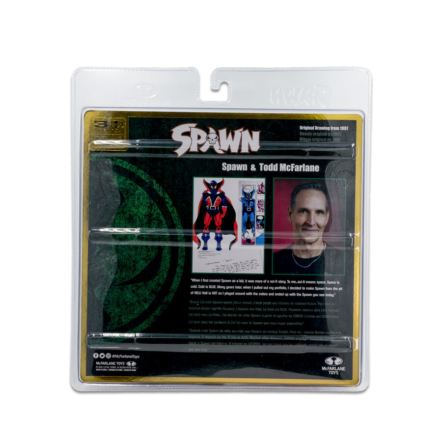 spawn et todd mcfarlane spawn - coffret de 2 figurines de 18 cm - 30e anniversaire de mcfarlane toys