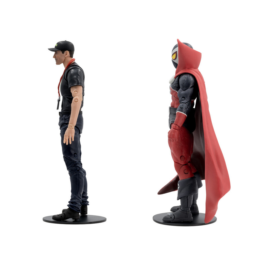 spawn et todd mcfarlane spawn - coffret de 2 figurines de 18 cm - 30e anniversaire de mcfarlane toys