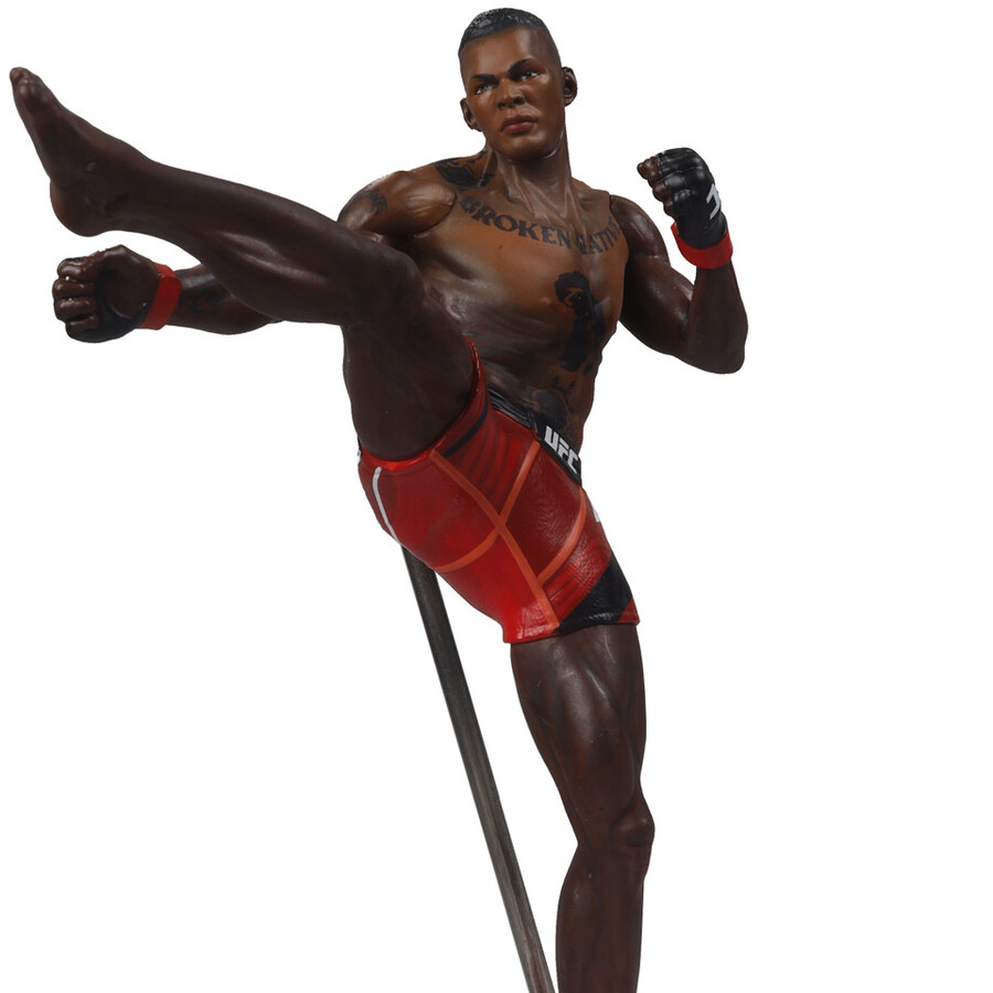 figurine israel adesanya ufc de 18 cm 7 pouces mcfarlanes sportspicks avec objet de collection numérique