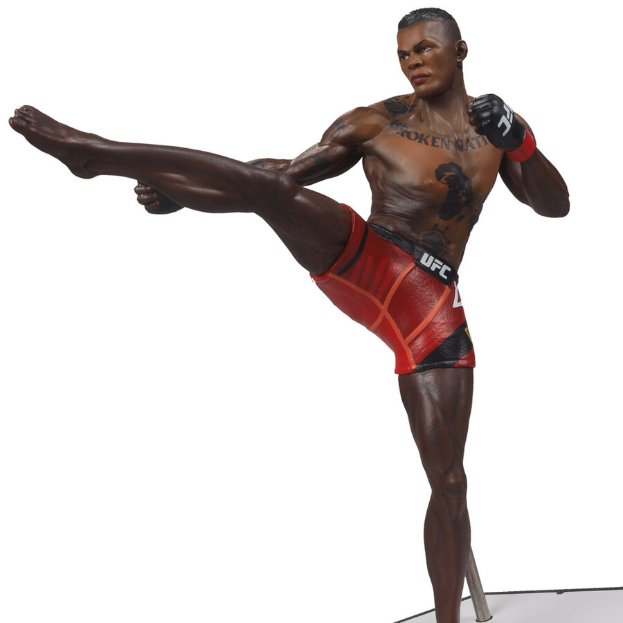 figurine israel adesanya ufc de 18 cm 7 pouces mcfarlanes sportspicks avec objet de collection numérique