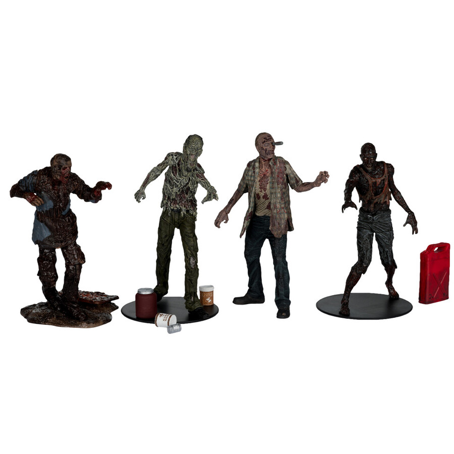 figurines walkers the walking dead de 127 cm lot de 4