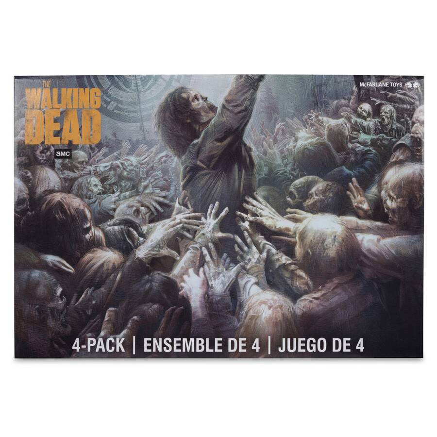 figurines walkers the walking dead de 127 cm lot de 4