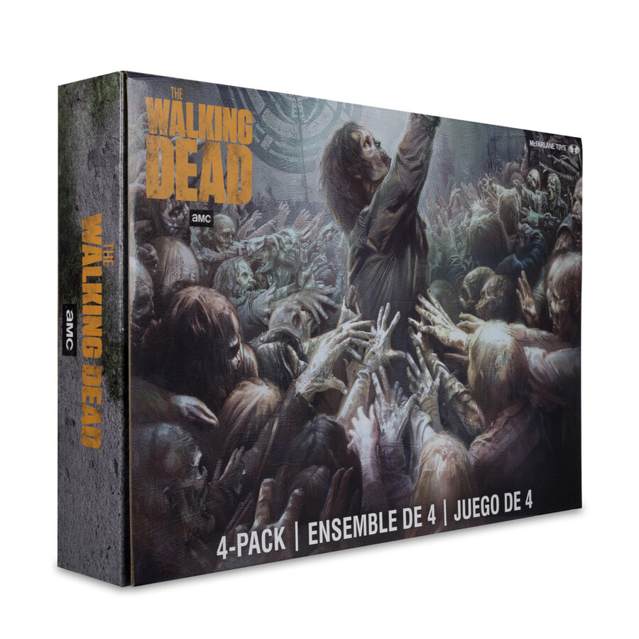 figurines walkers the walking dead de 127 cm lot de 4