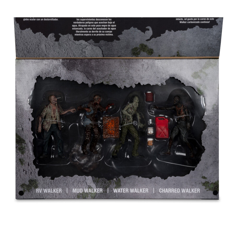 figurines walkers the walking dead de 127 cm lot de 4