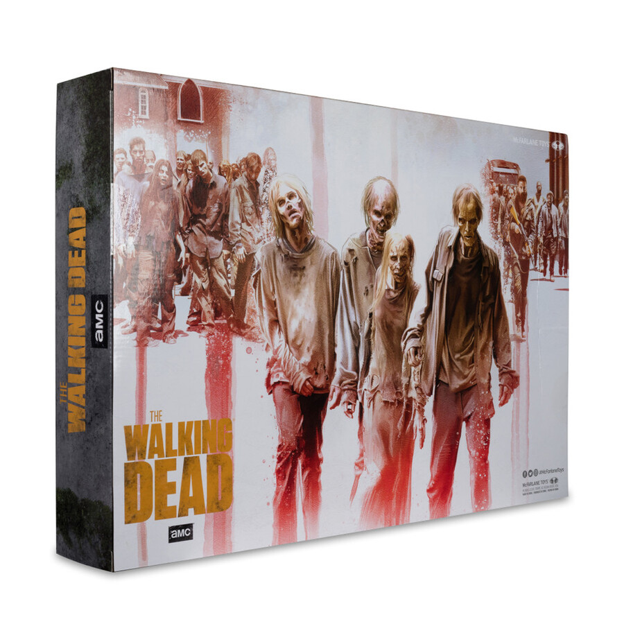 figurines walkers the walking dead de 127 cm lot de 4