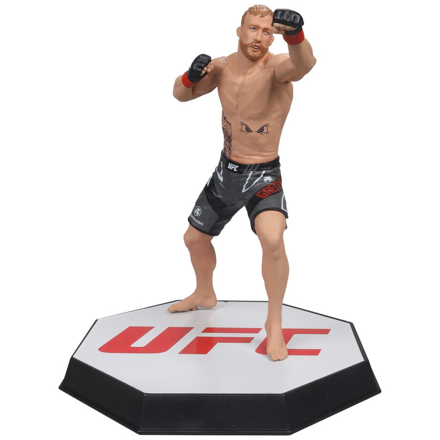 lot de 2 figurines justin gaethje ufc chase 7 standard et platine - sélection sportive mcfarlane