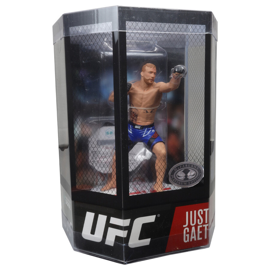 lot de 2 figurines justin gaethje ufc chase 7 standard et platine - sélection sportive mcfarlane