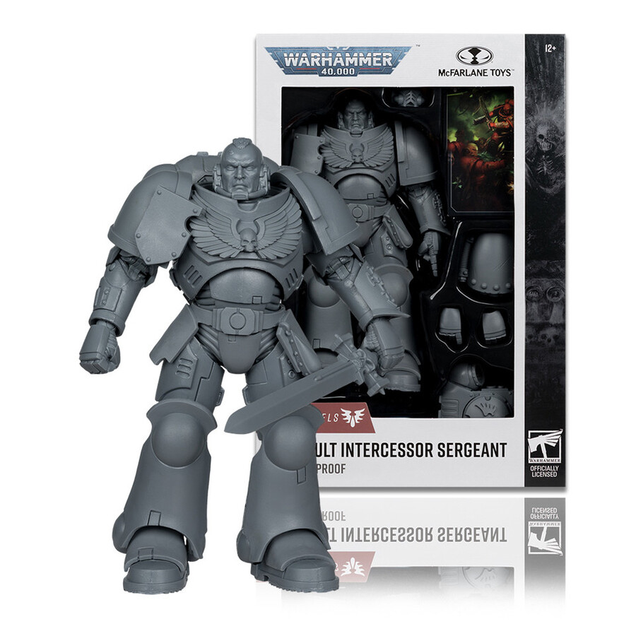 sergent intercesseur Épreuve dartiste blood angels warhammer 40000 figurine de 18 cm