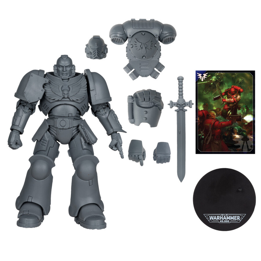 sergent intercesseur Épreuve dartiste blood angels warhammer 40000 figurine de 18 cm
