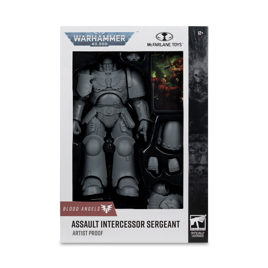 sergent intercesseur Épreuve dartiste blood angels warhammer 40000 figurine de 18 cm