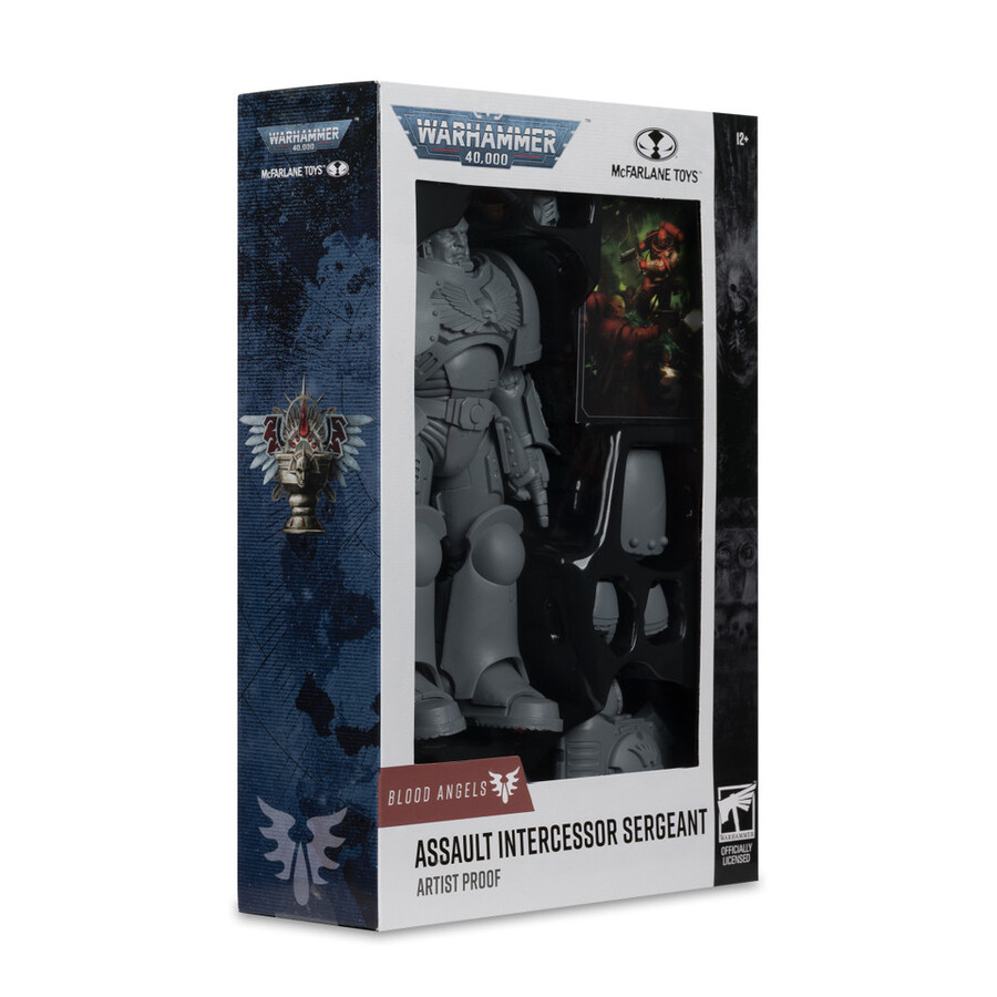 sergent intercesseur Épreuve dartiste blood angels warhammer 40000 figurine de 18 cm