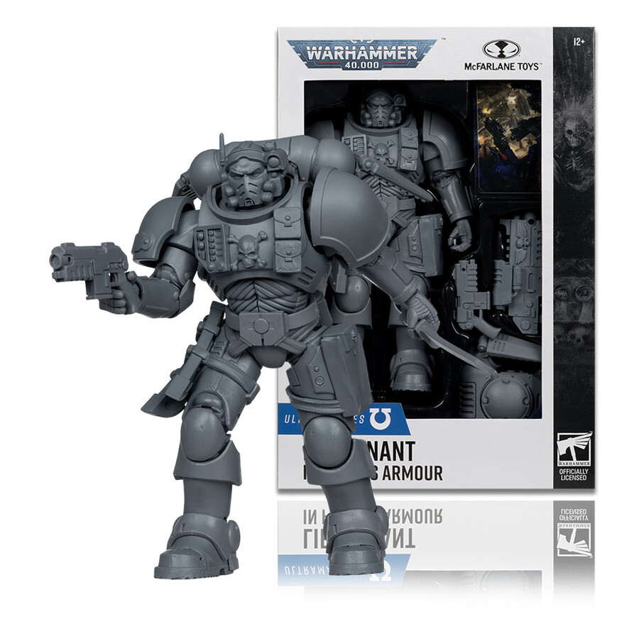 lieutenant ultramarines en armure phobos épreuve dartiste warhammer 40000 figurine de 18 cm