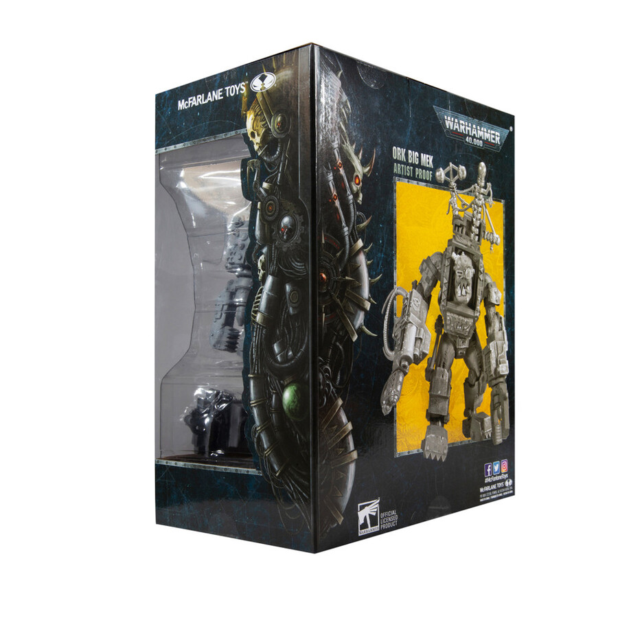 figurine géante ork big mek warhammer 40000 épreuve dartiste
