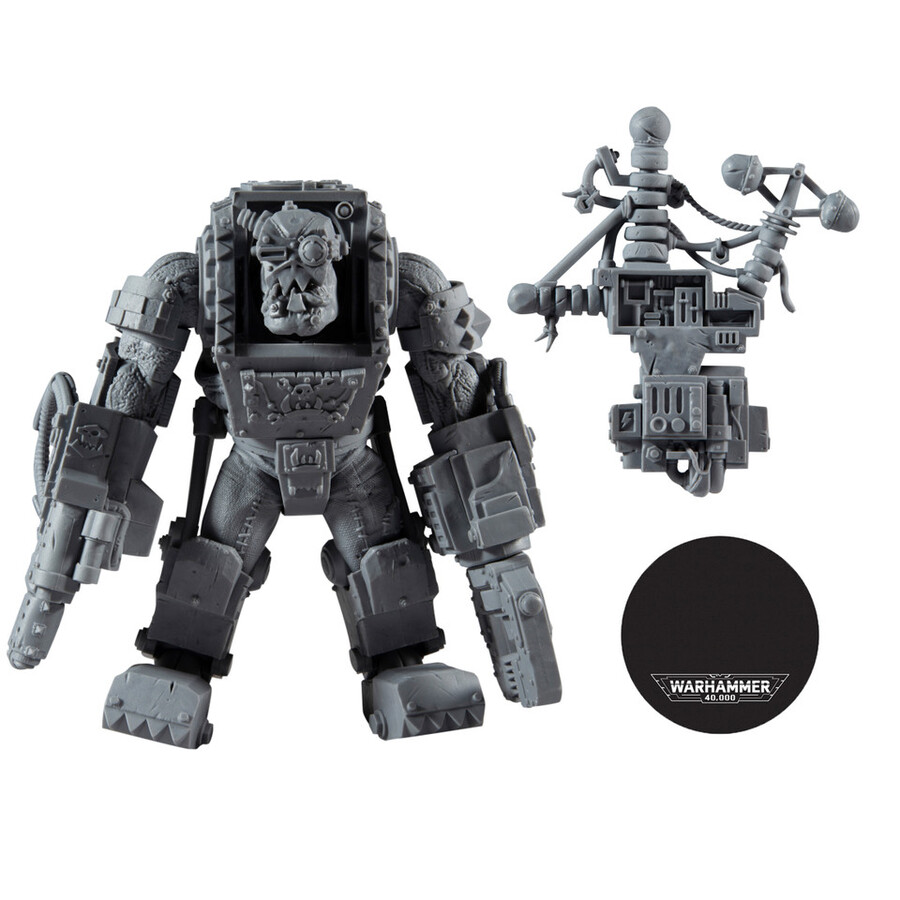 figurine géante ork big mek warhammer 40000 épreuve dartiste