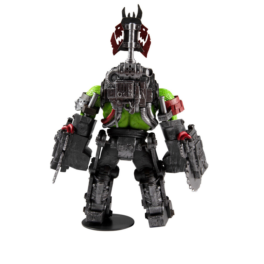 mega figurine ork meganob avec scie circulaire warhammer 40000