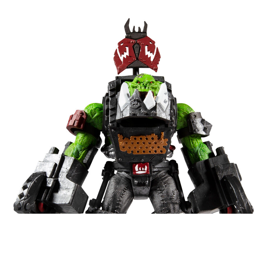 mega figurine ork meganob avec scie circulaire warhammer 40000
