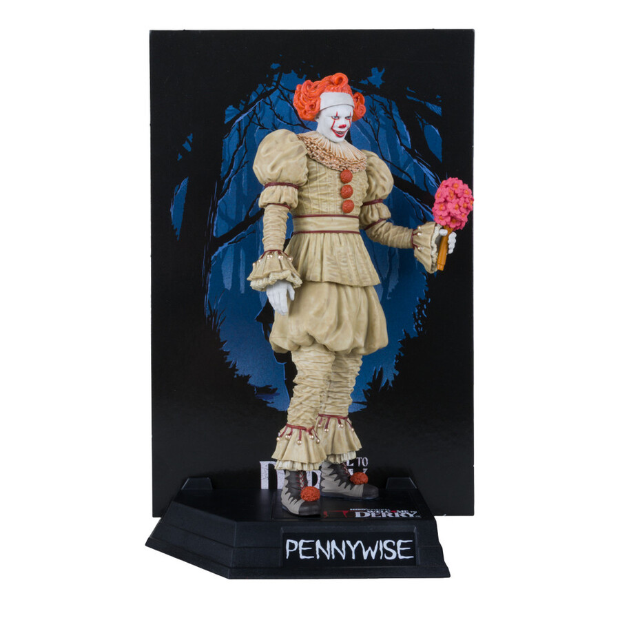 pennywisepennywise flashback bienvenue à derry - lot de 2 figurines articulées de 15 cm 6 pouces - Étiquette dorée