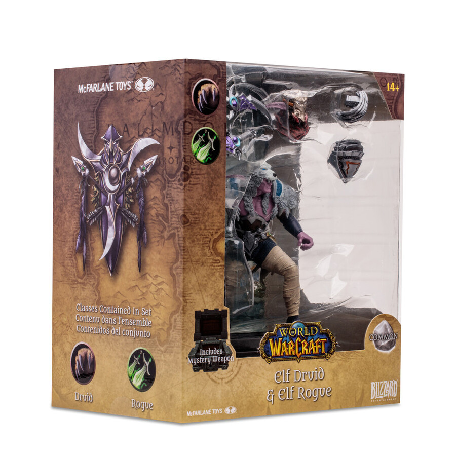 elfe druidevoleur figurine articulée commune world of warcraft à léchelle 112