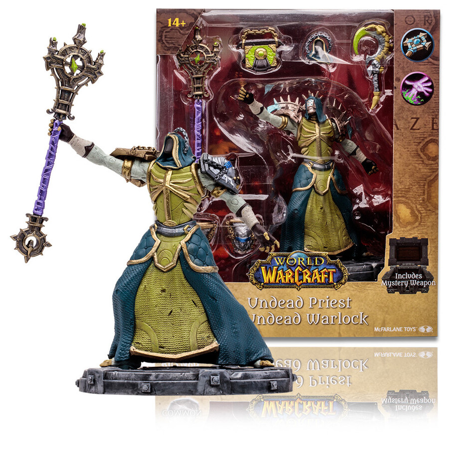 prêtredémoniste mort-vivant world of warcraft figurine articulée à léchelle 112