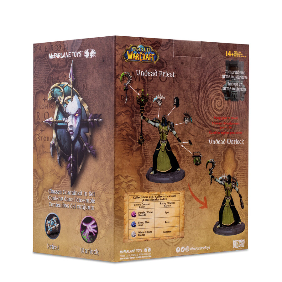 prêtredémoniste mort-vivant world of warcraft figurine articulée à léchelle 112