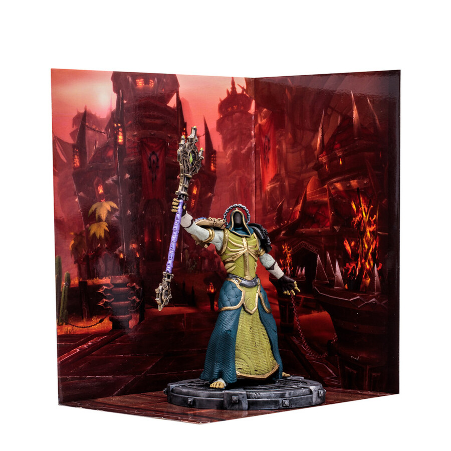 prêtredémoniste mort-vivant world of warcraft figurine articulée à léchelle 112